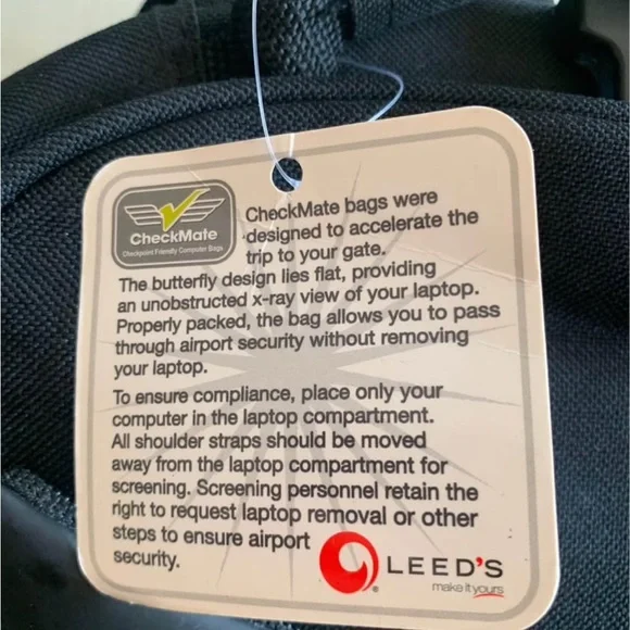 Checkmate Backpack Laptop Security Backpack NEW - Picture 3 of 6